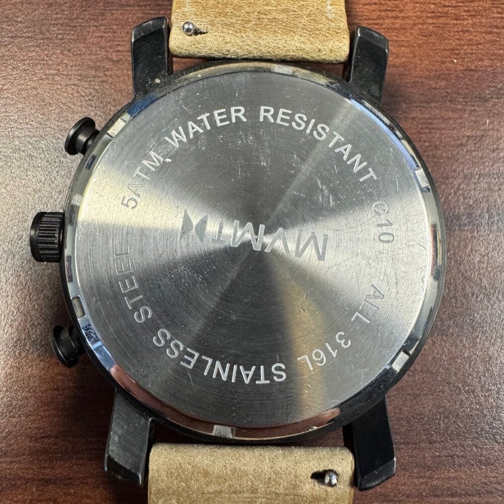 MVMT Men's Chrono Gun Metal/Sandstone Watch (45MM) With Original Box/User Manual - Picture 5 of 13